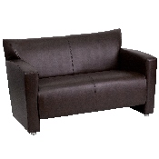 HERCULES Majesty Series Brown LeatherSoft Loveseat, 222-2-BN-GG