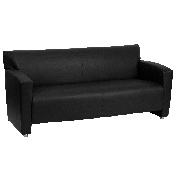 HERCULES Majesty Series Black LeatherSoft Sofa, 222-3-BK-GG