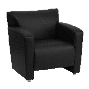 HERCULES Majesty Series Reception Set in Black LeatherSoft, 222-SET-BK-GG