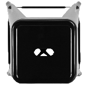 24" High Metal Counter-Height, Indoor Bar Stool in Black - Stackable Set of 4, 4-ET-31320-24-BK-R-GG