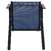 4 Pack Brazos Series Navy Outdoor Stack Chair with Flex Comfort Material and Metal Frame, 4-JJ-303C-NV-GG