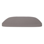Perry Set of 4 Poly Resin Wood Seat with Rounded Edges for Colorful Metal Chairs and Stools in Gray, 4-JJ-SEA-PL01-GY-GG