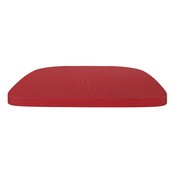 Perry Set of 4 Poly Resin Wood Seat with Rounded Edges for Colorful Metal Chairs and Stools in Red, 4-JJ-SEA-PL01-RED-GG