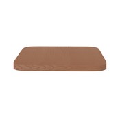 Perry Set of 4 Poly Resin Wood Seat with Rounded Edges for Colorful Metal Chairs and Stools in Teak, 4-JJ-SEA-PL01-TEAK-GG