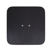 Perry Poly Resin Wood Square Seat with Rounded Edges for Colorful Metal Barstools in Black, 4-JJ-SEA-PL02-BK-GG
