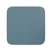 Perry Poly Resin Wood Square Seat with Rounded Edges for Colorful Metal Barstools in Teal-Blue, 4-JJ-SEA-PL02-CB-GG