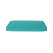 Perry Poly Resin Wood Square Seat with Rounded Edges for Colorful Metal Barstools in Mint, 4-JJ-SEA-PL02-MINT-GG