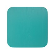 Perry Poly Resin Wood Square Seat with Rounded Edges for Colorful Metal Barstools in Mint, 4-JJ-SEA-PL02-MINT-GG