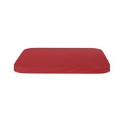Perry Poly Resin Wood Square Seat with Rounded Edges for Colorful Metal Barstools in Red, 4-JJ-SEA-PL02-RED-GG