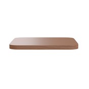 Perry Poly Resin Wood Square Seat with Rounded Edges for Colorful Metal Barstools in Teak, 4-JJ-SEA-PL02-TEAK-GG