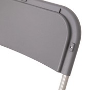 Hercules Big and Tall Commercial Folding Chair - Extra Wide 650LB. Capacity - Durable Plastic - Gray, 4-Pack, 4-LE-L-3-W-GY-GG