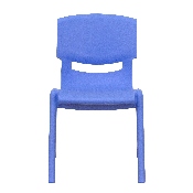 4 Pack Blue Plastic Stackable School Chair with 12'' Seat Height, 4-YU-YCX4-001-BLUE-GG