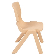 4 Pack Natural Plastic Stackable School Chair with 12'' Seat Height, 4-YU-YCX4-001-NAT-GG