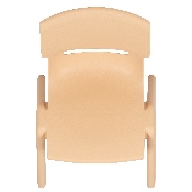 4 Pack Natural Plastic Stackable School Chair with 12'' Seat Height, 4-YU-YCX4-001-NAT-GG