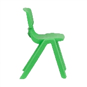 4 Pack Green Plastic Stackable School Chair with 13.25'' Seat Height, 4-YU-YCX4-004-GREEN-GG