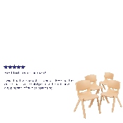 4 Pack Natural Plastic Stackable School Chair with 13.25" Seat Height, 4-YU-YCX4-004-NAT-GG