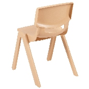 4 Pack Natural Plastic Stackable School Chair with 13.25" Seat Height, 4-YU-YCX4-004-NAT-GG