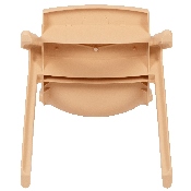 4 Pack Natural Plastic Stackable School Chair with 13.25" Seat Height, 4-YU-YCX4-004-NAT-GG