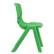 4 Pack Green Plastic Stackable School Chair with 15.5'' Seat Height, 4-YU-YCX4-005-GREEN-GG