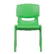4 Pack Green Plastic Stackable School Chair with 15.5'' Seat Height, 4-YU-YCX4-005-GREEN-GG