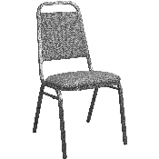 Advantage Charcoal Gray Fabric-Padded Banquet Stackable Chairs, 827FABRIC-BCG-SB