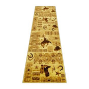 Brooks Collection 2' x 7' Brown Western Inspired Runner Area Rug for Indoor Use, ACD-RG210-27-BN-GG