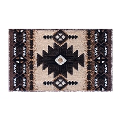 Mohave Collection 2' x 3' Brown Traditional Southwestern Style Area Rug - Olefin Fibers with Jute Backing, ACD-RG611-23-BN-GG