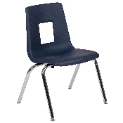 Advantage Navy Student Stack School Chair - 16-inch, ADV-SSC-16NAVY