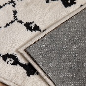 Slide-Stop Multi-Surface Reversible Non-Slip Cushion Rug Pad, 1/4" Thick, Floor Protection, for 4'x6' Area Rug, Gray, AF-A110406F-46-GR-GG