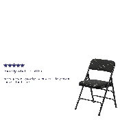 HERCULES Series Curved Triple Braced & Double Hinged Black Patterned Fabric Metal Folding Chair, AW-MC309AF-BLK-GG