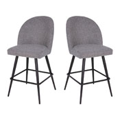 Lyla Set of 2 Commercial High Back Modern Armless 26