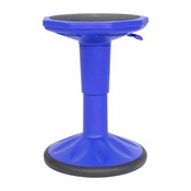 Carter Adjustable Height Kids Flexible Active Stool for Classroom and Home with Non-Skid Bottom in Blue, 14" - 18" Seat Height, AY-9001S-BL-GG
