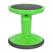 Carter Adjustable Height Kids Flexible Active Stool for Classroom and Home with Non-Skid Bottom in Green, 14" - 18" Seat Height, AY-9001S-GN-GG