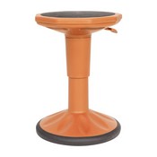 Carter Adjustable Height Kids Flexible Active Stool for Classroom and Home with Non-Skid Bottom in Orange, 14" - 18" Seat Height, AY-9001S-OR-GG