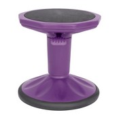 Carter Adjustable Height Kids Flexible Active Stool for Classroom and Home with Non-Skid Bottom in Purple, 14" - 18" Seat Height, AY-9001S-PR-GG