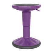 Carter Adjustable Height Kids Flexible Active Stool for Classroom and Home with Non-Skid Bottom in Purple, 14" - 18" Seat Height, AY-9001S-PR-GG