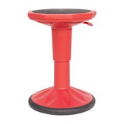 Carter Adjustable Height Kids Flexible Active Stool for Classroom and Home with Non-Skid Bottom in Red, 14" - 18" Seat Height, AY-9001S-RD-GG