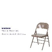 HERCULES Series Double Braced Beige Metal Folding Chair, BD-F002-BGE-GG