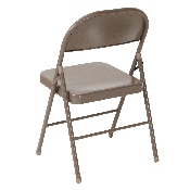 HERCULES Series Double Braced Beige Metal Folding Chair, BD-F002-BGE-GG
