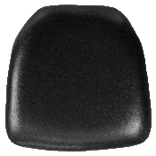 Hard Black Vinyl Chiavari Chair Cushion, BH-BK-HARD-VYL-GG