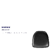 Hard Black Vinyl Chiavari Chair Cushion, BH-BK-HARD-VYL-GG