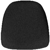 Hard Black Fabric Chiavari Chair Cushion, BH-BLACK-HARD-GG