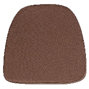 Soft Brown Fabric Chiavari Chair Cushion, BH-BRN-GG