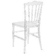 Flash Elegance Crystal Ice Napoleon Stacking Chair, BH-H002-CRYSTAL-GG