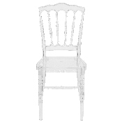 Flash Elegance Crystal Ice Napoleon Stacking Chair, BH-H002-CRYSTAL-GG
