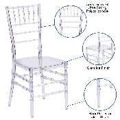 Flash Elegance Crystal Ice Stacking Chiavari Chair, BH-ICE-CRYSTAL-GG