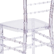 Flash Elegance Crystal Ice Stacking Chiavari Chair, BH-ICE-CRYSTAL-GG