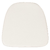 Soft Ivory Fabric Chiavari Chair Cushion, BH-IVORY-GG, BH-IVORY-GG