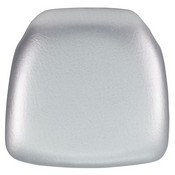 Hard Silver Vinyl Chiavari Chair Cushion, BH-SIL-HARD-VYL-GG