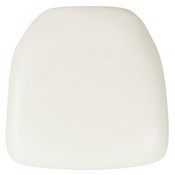 Hard White Vinyl Chiavari Chair Cushion, BH-WH-HARD-VYL-GG